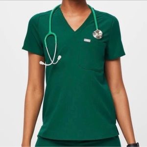 Figs Hunter Green Catarina Medium NWT